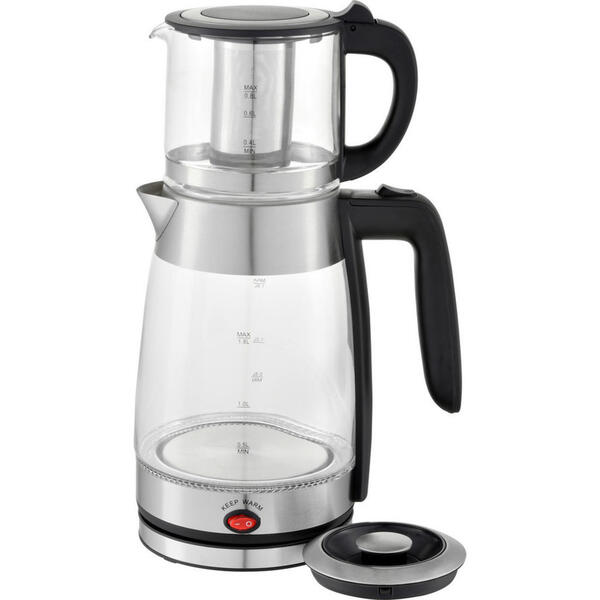 Bild 1 von SCHÄFER Teekocher 74269 transparent Glas Stahl ca. 2,6 l