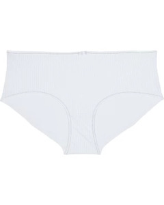 Weiße Panty, Janina curved, elastischer Bund, weiß