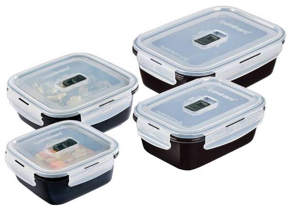 Bild 1 von Creatable Dosenset 4-tlg. BLACK BOX, Glas