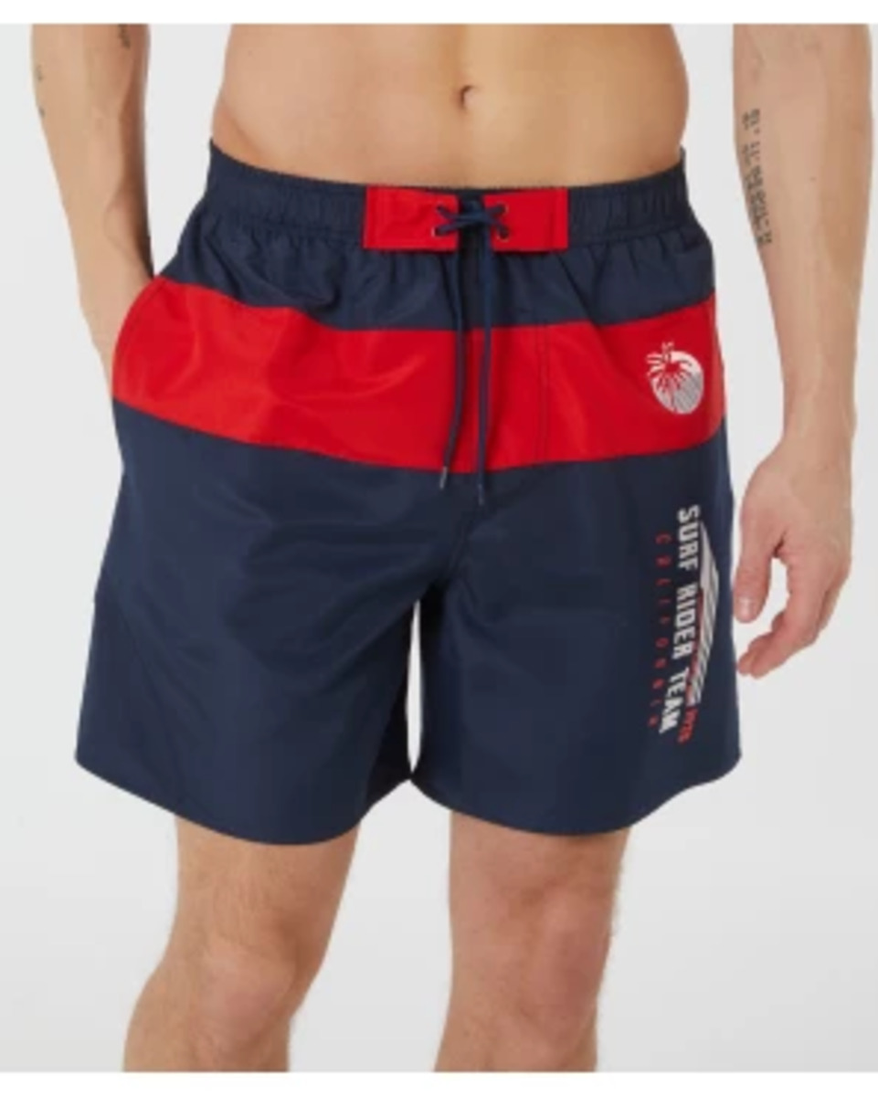 Bild 1 von Badeshorts mit Print, X-Mail, verschiedene Designs, dunkelblau