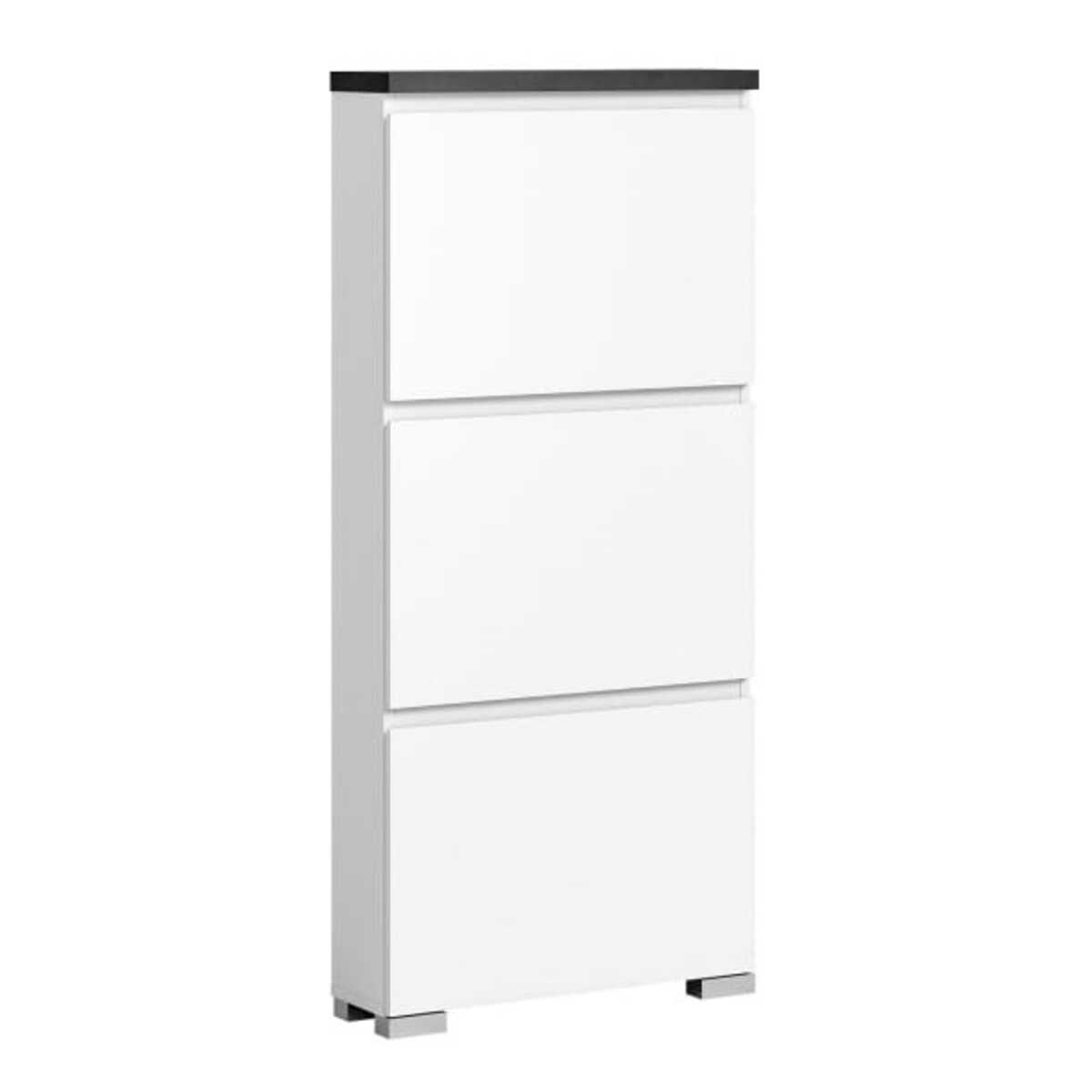 Bild 1 von Schuhschrank Shoelove Weiß/Oberboden Industrial Grau 60x130x18 cm