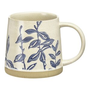 Henkelbecher LEAVES ca. 450ml, blau