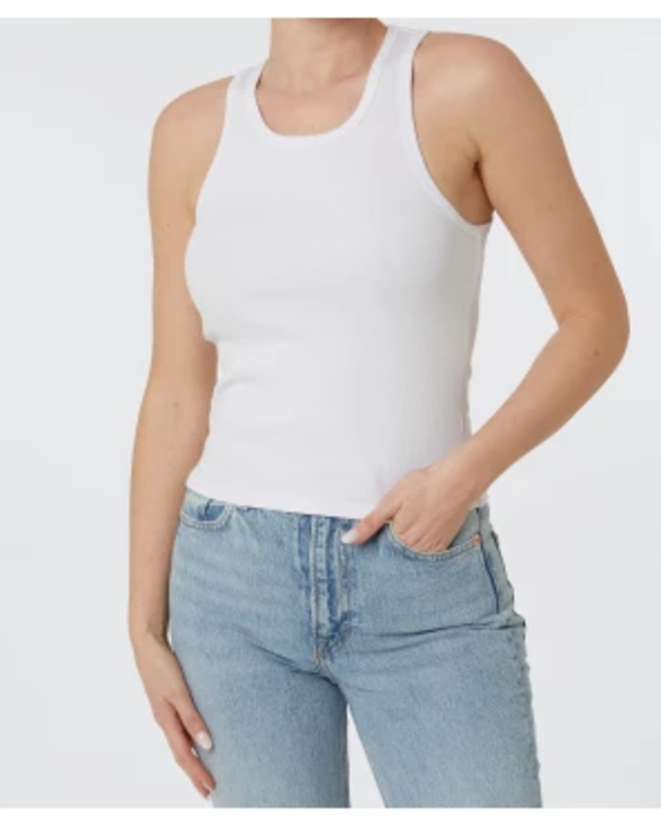 Bild 1 von Weißes Tanktop, Janina, cropped, weiß