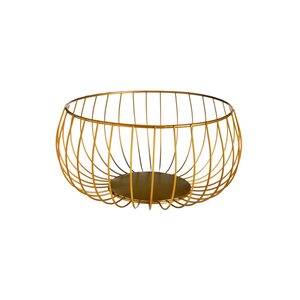 Korb, D:26cm x H:12,5cm, gold
