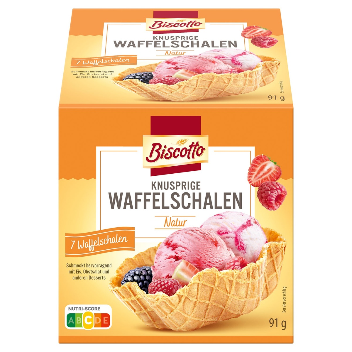 Bild 1 von BISCOTTO Knusprige Waffelschalen 91 g