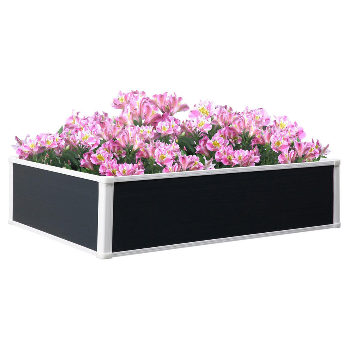 Bild 1 von Outsunny Hochbeet grau B/H/L: ca. 90x30x120 cm