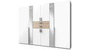 Bild 1 von Kleiderschrank - Spiegel 270 cm weiß - Eiche 8-türig - CHEEP