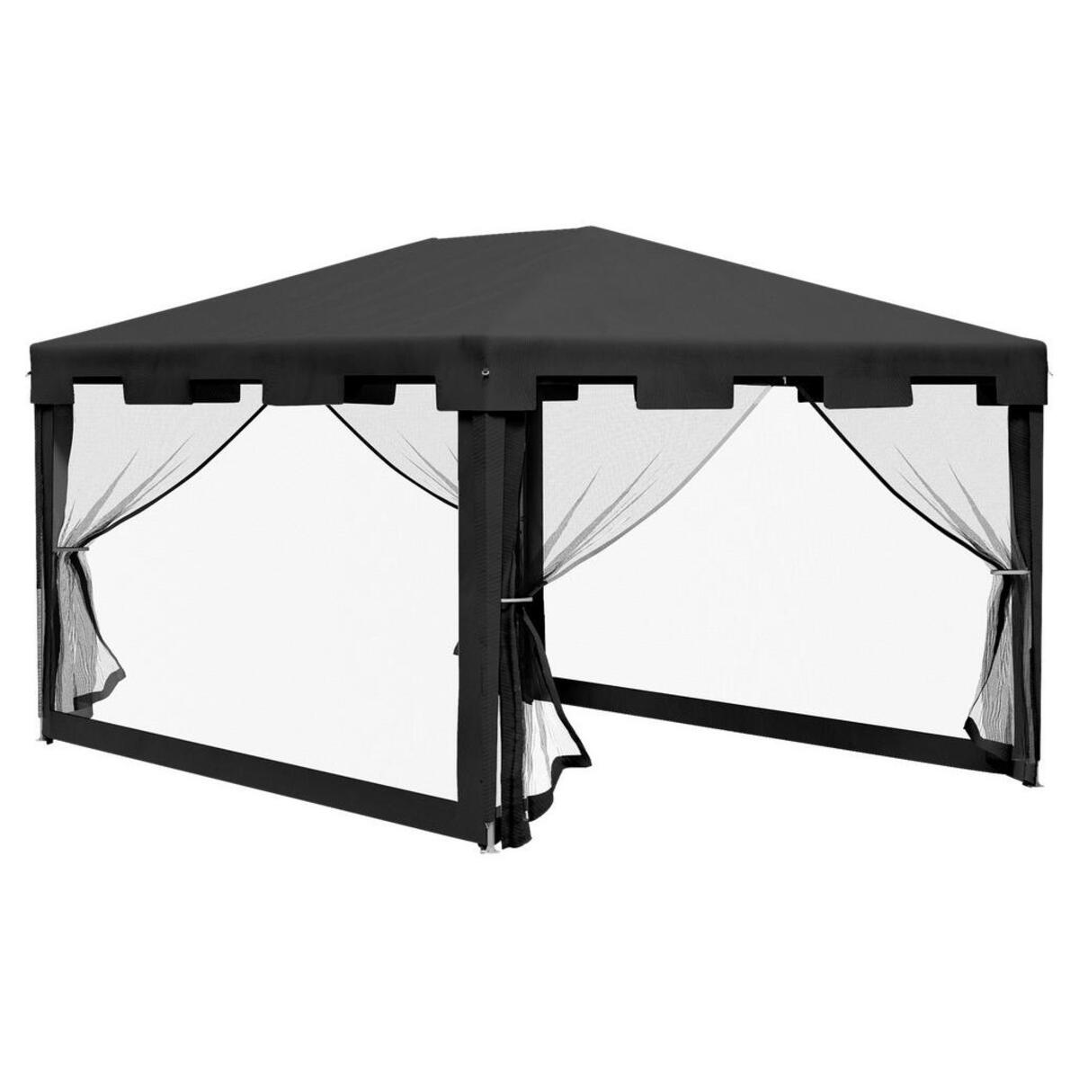 Bild 1 von Outsunny Pavillon schwarz Polypropylen B/H/L: ca. 295x395x255 cm