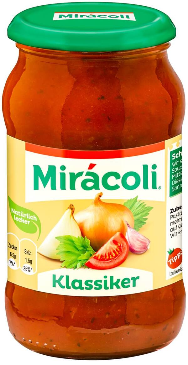 Bild 1 von MIRÁCOLI Pasta-Saucen, 400-g-Glas