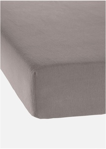 Biber Spannbettlaken, 1 (2er Pack 100/200 cm), Braun