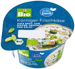 K-BIO Bio Körniger Frischkäse, 200-g-Becher
