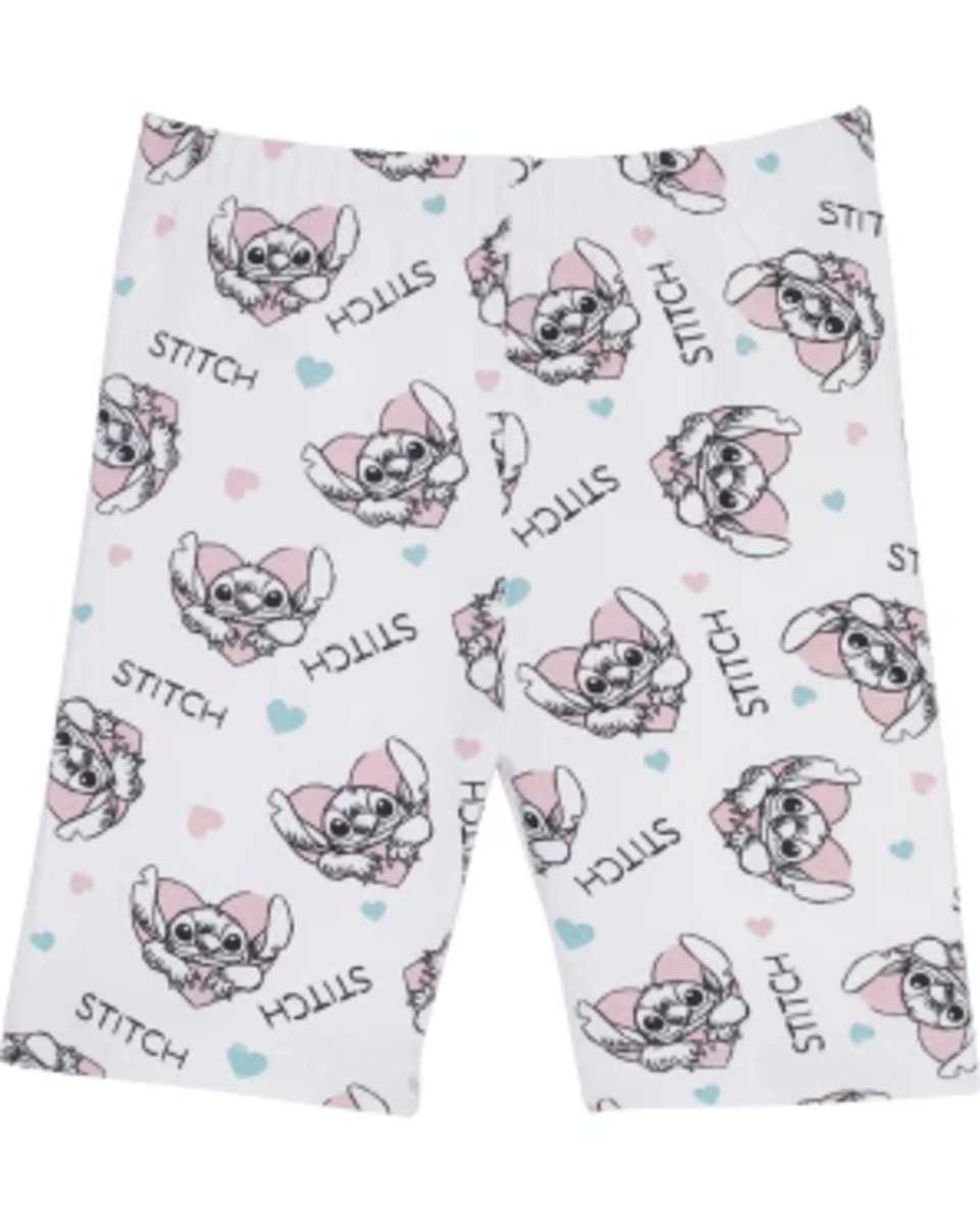 Bild 1 von Lilo und Stitch Radlerhose, Lilo & Stitch, elastischer Bund, weiß