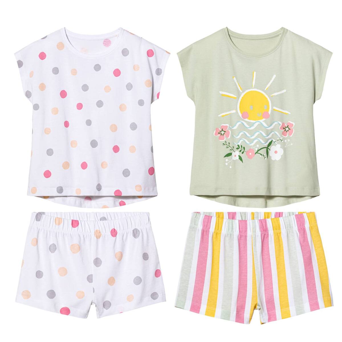 Bild 1 von HIP&HOPPS® Kinder-Shorty-Pyjama, 2-teilig