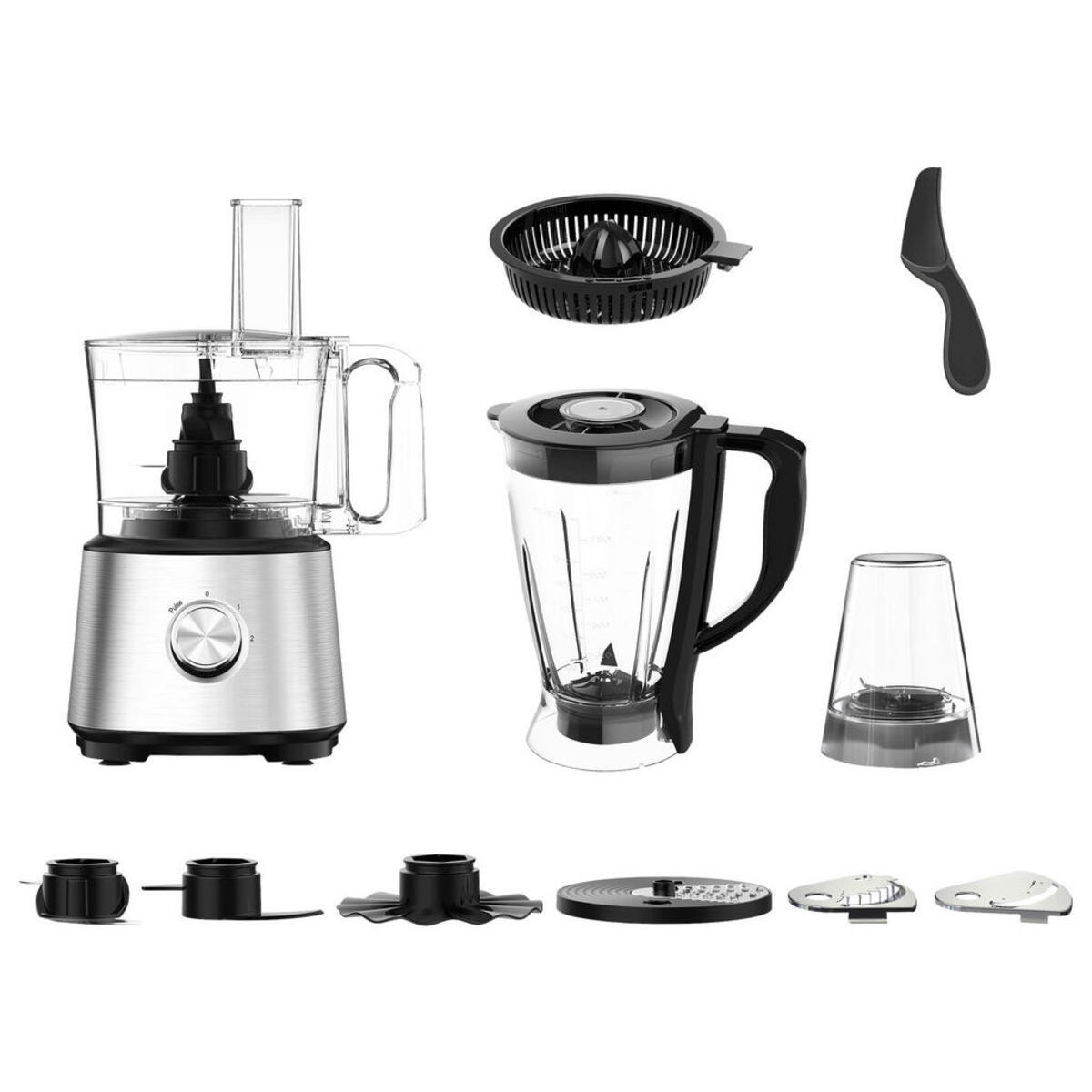 Bild 1 von Emerio Küchenmaschine FP-130587.1 silber Kunststoff B/H/T: ca. 23x42x23 cm ca. 1,5 l