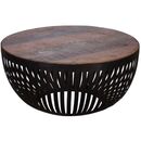 Bild 1 von Couchtisch Nisha rund braun/schwarz