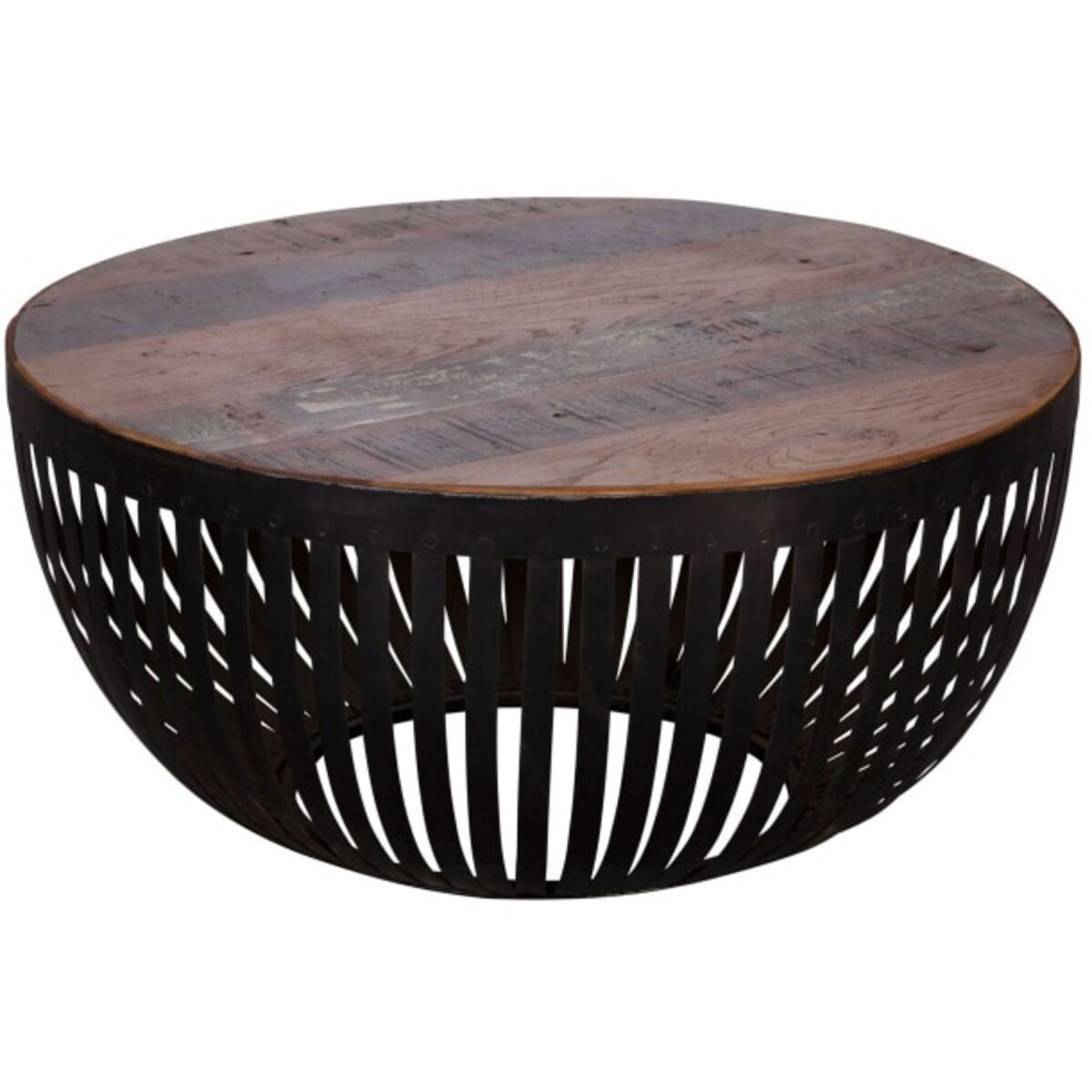 Bild 1 von Couchtisch Nisha rund braun/schwarz