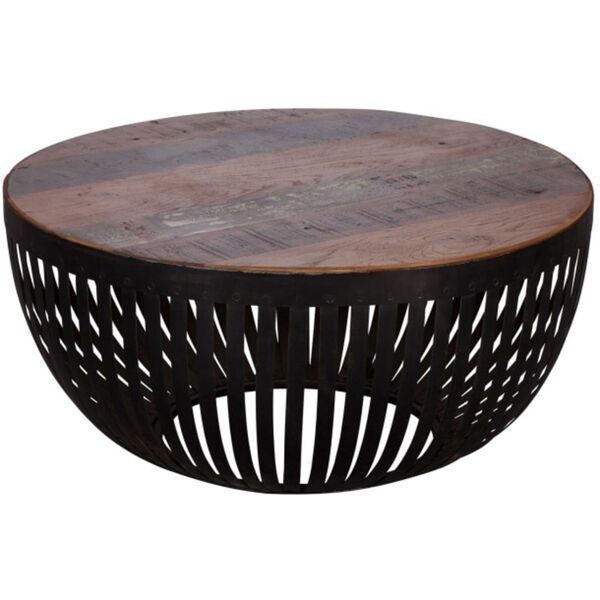 Bild 1 von Couchtisch Nisha rund braun/schwarz