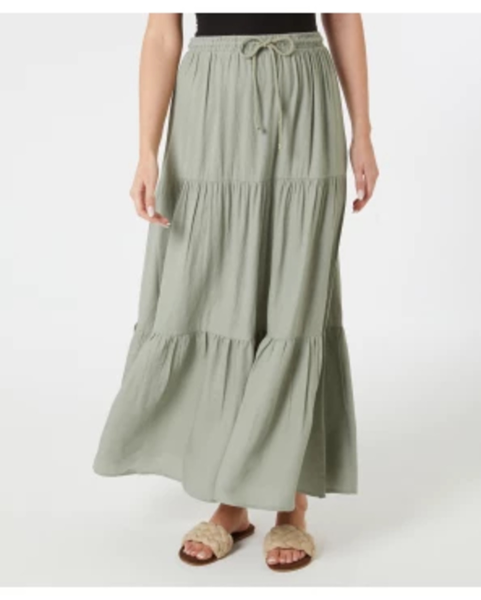 Bild 1 von Hellgrüner Maxirock, Janina, weite Passform, hellgrün