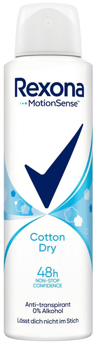 Bild 1 von REXONA Deo-Spray Cotton Dry, 150-ml-Dose