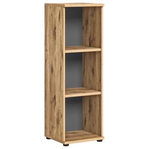 Stauraumregal Mason Basalt Grau / Nox Oak 40 x 122 x 37 cm