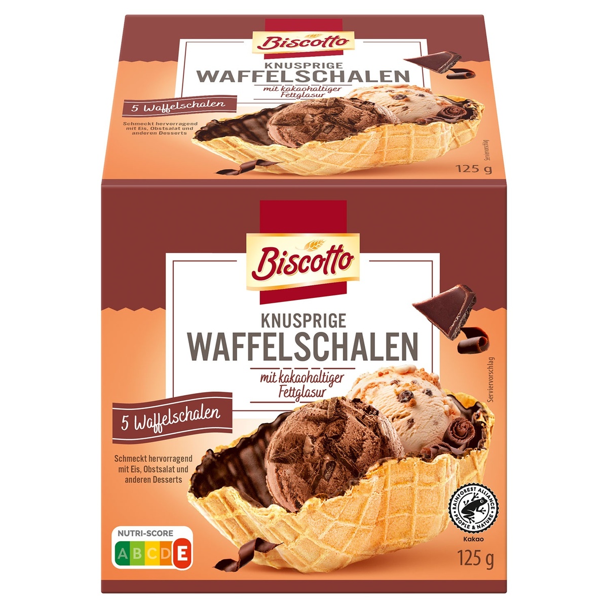 Bild 1 von BISCOTTO Knusprige Waffelschalen 125 g