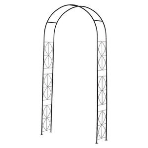 Outsunny Rosenbogen schwarz B/H/L: ca. 30x230x114 cm