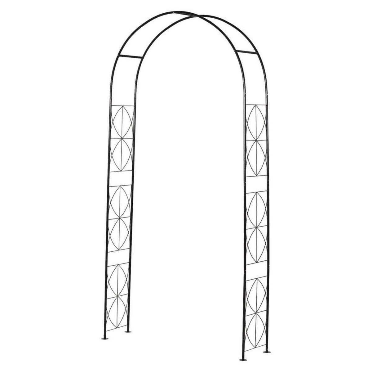 Bild 1 von Outsunny Rosenbogen schwarz B/H/L: ca. 30x230x114 cm