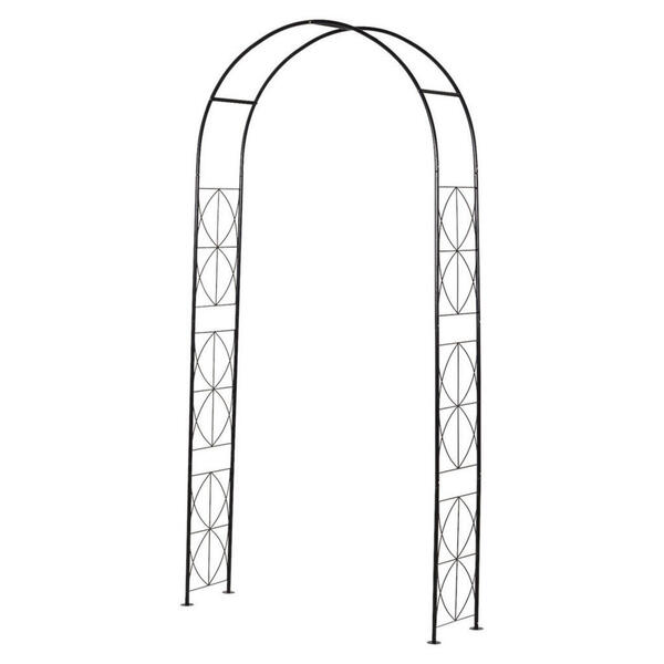 Bild 1 von Outsunny Rosenbogen schwarz B/H/L: ca. 30x230x114 cm