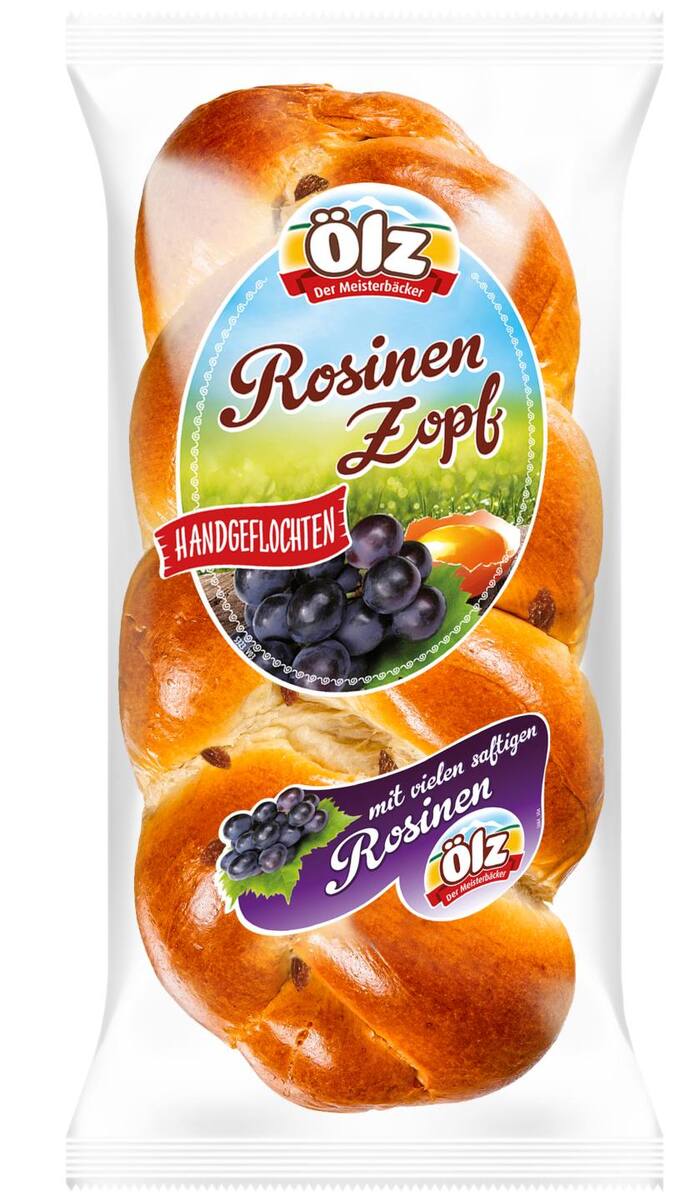 Bild 1 von ÖLZ Rosinen- oder Butter-Zopf, 500 - 600-g-Stück