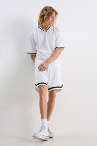 C&A Sweatshorts, Weiß, Größe: S