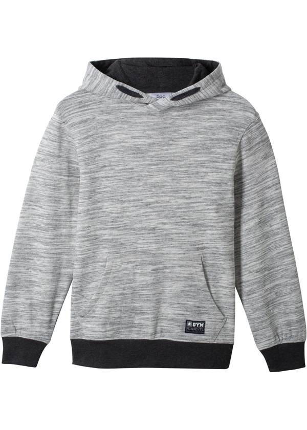 Bild 1 von Jungen Kapuzensweatshirt, meliert, 116/122, Grau