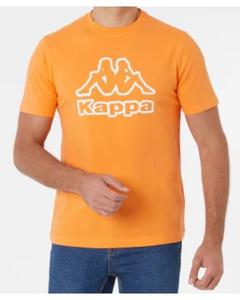 Kappa T-Shirt, Kappa, Rundhalsausschnitt, orange