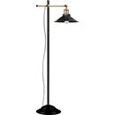 Bild 1 von GLOBO Retrofit Stehlampe Lenius 1-flg Schwarz,Messingfarbig 50x30cm H.155cm Metall,höhenverstellbar,Ein-/Ausschalter inklusive,Innen