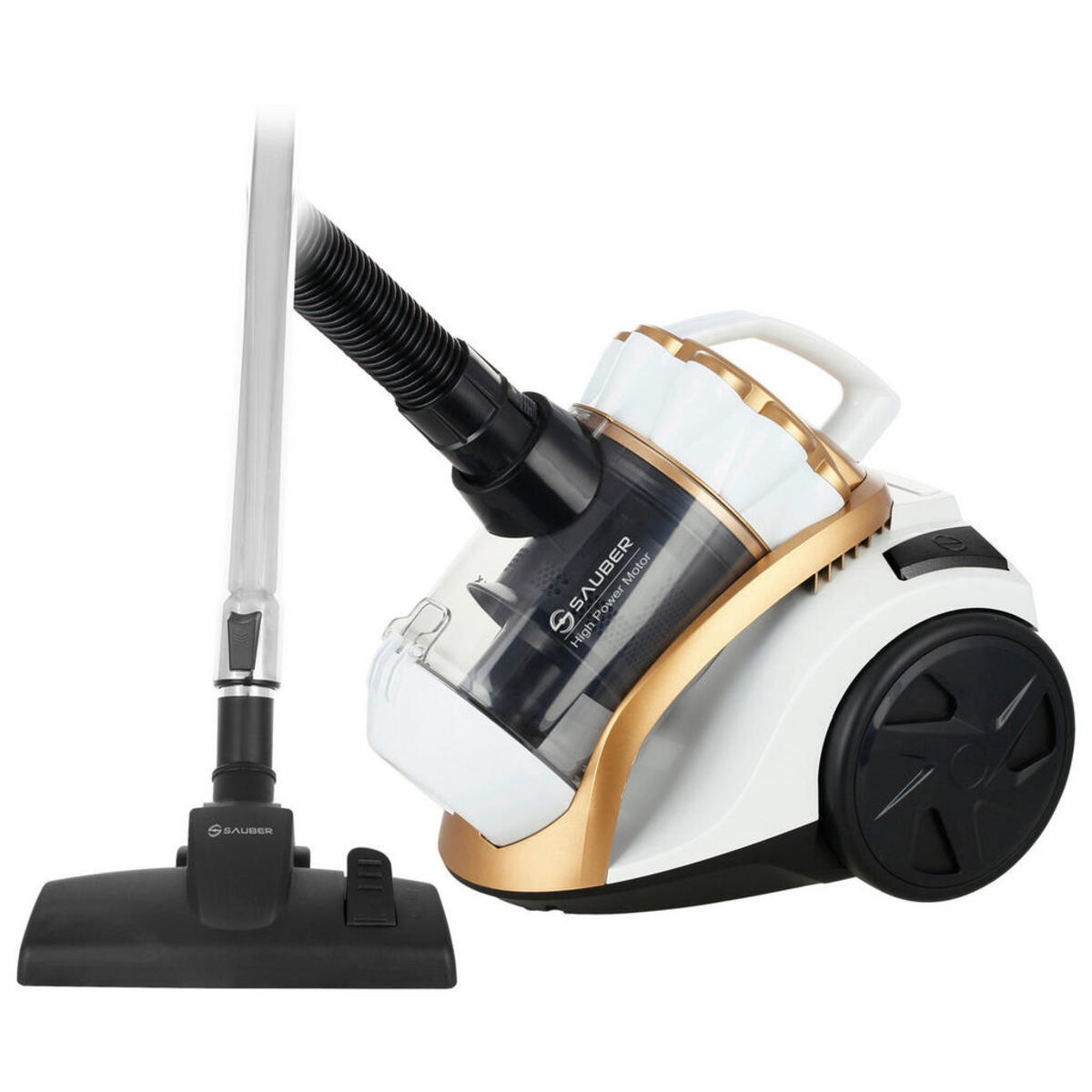 Bild 1 von Sauber Bodenstaubsauger VCE-108278.17 weiß gold Kunststoff