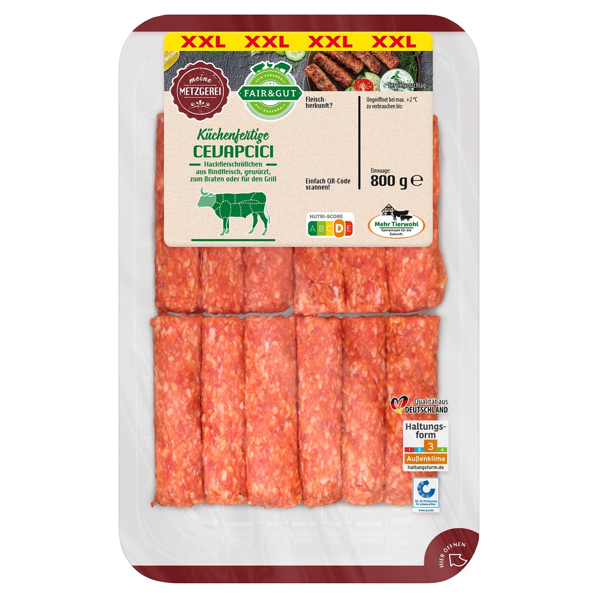 Bild 1 von FAIR & GUT Cevapcici 800 g
