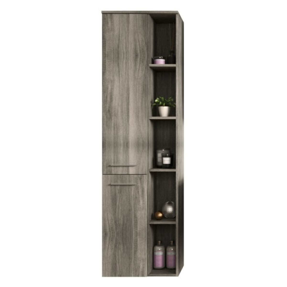 Bild 1 von Hängeschrank York Rauchsilber grau 50x174x31 cm