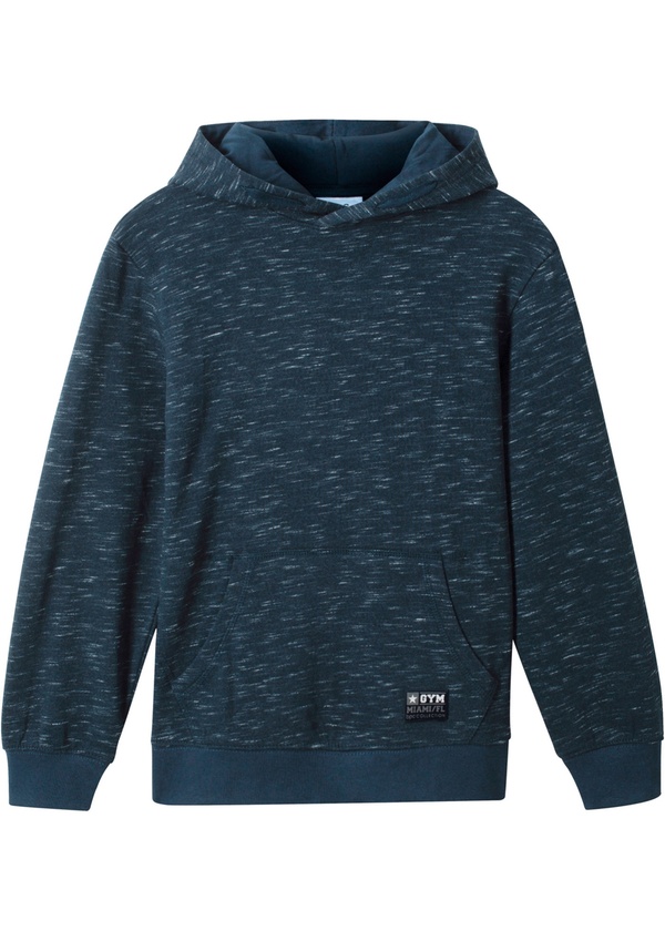 Bild 1 von Jungen Kapuzensweatshirt, meliert, 116/122, Blau