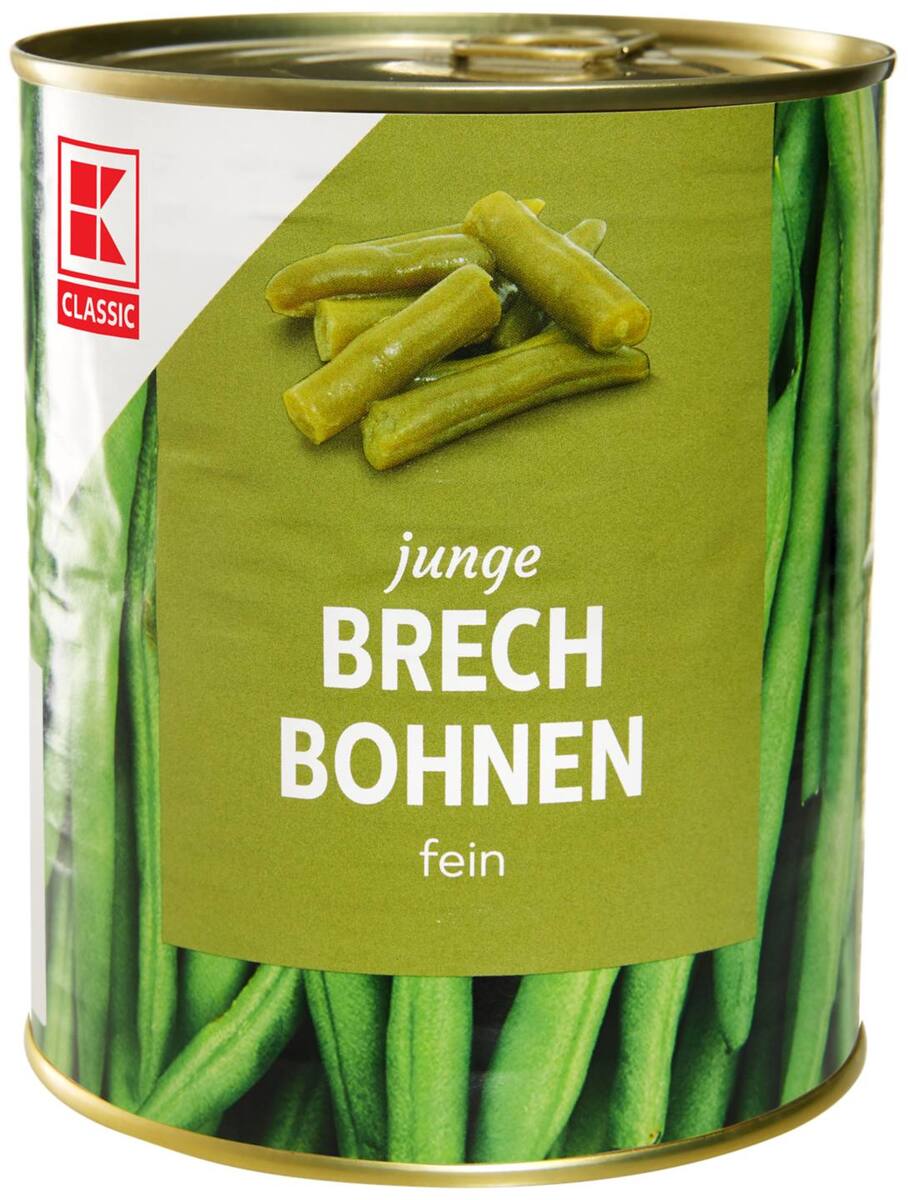 Bild 1 von K-CLASSIC Junge Brechbohnen, 800-g-Dose