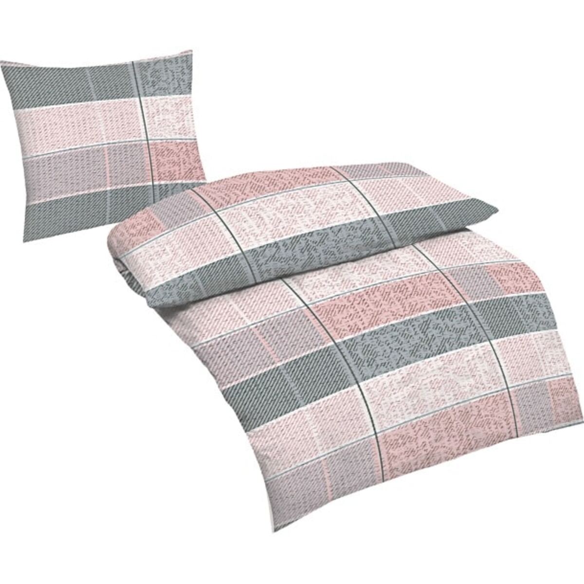 Bild 1 von 2er Set - Mikrofaser Seersucker Bettwäsche Klara ca. 135 x 200 cm