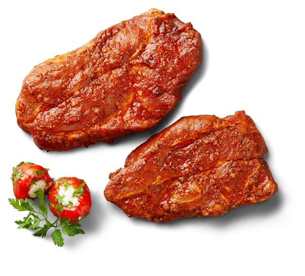 Bild 1 von K-WERTSCHÄTZE Schweinenackensteak mariniert, kg
