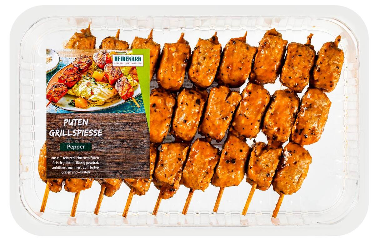 Bild 1 von HEIDEMARK Puten-Grillspieße, 9 St. = 600-g-Packg.
