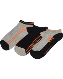 Sport-Sneakersocken mit Frotteesohle, 3er-Pack, Ergeenomixx, orange