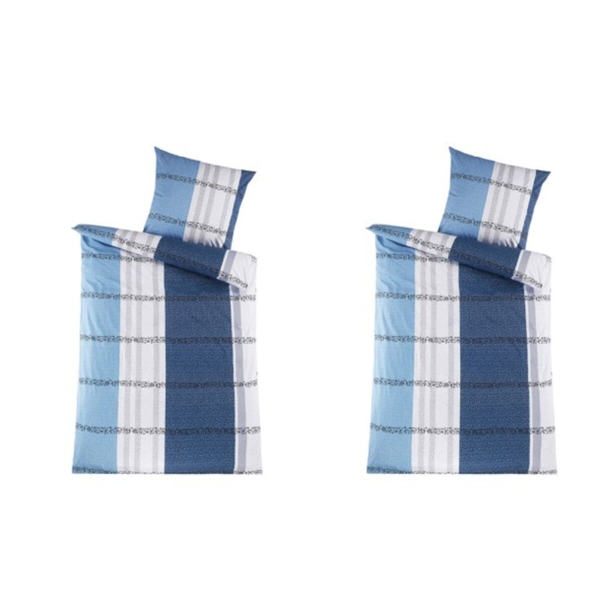 Bild 1 von Renforcé-Bettwäsche Blar 2er Set - 80x80/135x200 cm