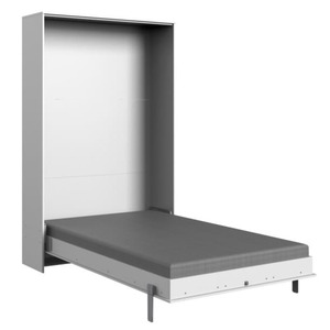 Wandklappbett Juist vertikal Weiß 152x213x43 cm