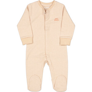 Babypyjama Jungen, Hellbraun, 80