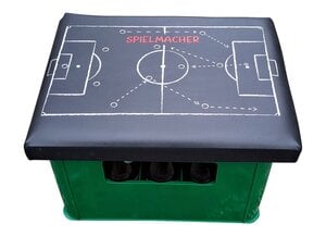 Bierkastensitz Fußball 43x33cm Schwarz