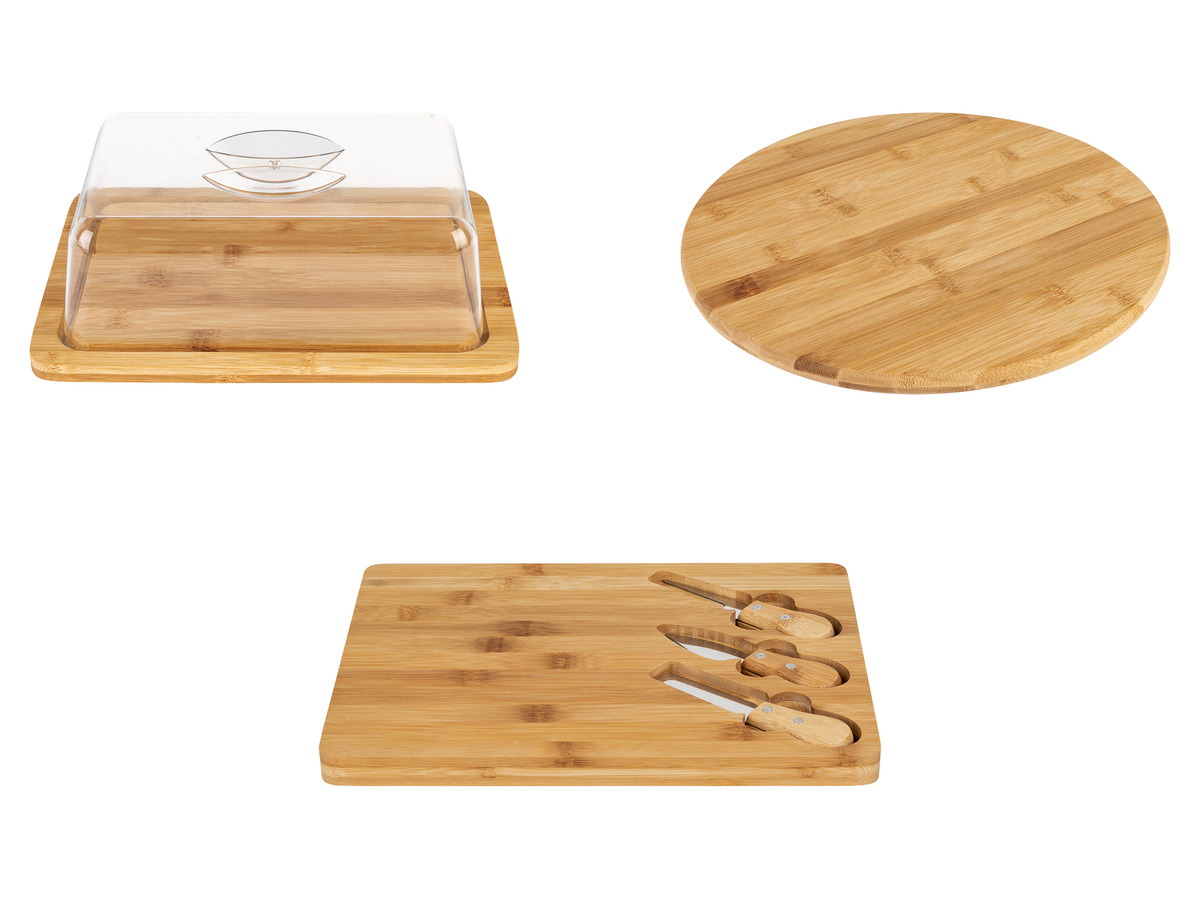 Bild 1 von ERNESTO® Käseglocke \ Dreh- und Servierplatte \ Käse-Schneidebrett, hohe Schnittfestigkeit