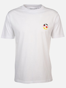 Unisex T-Shirt mit Fußballmotiven
                 
                                                        Weiß