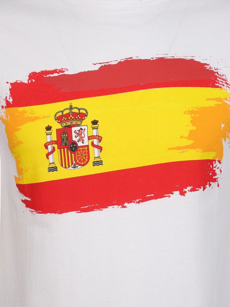Bild 3 von Damen/Herren T-Shirt  mit Länderfahne
                 
                                                        Weiß