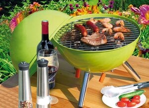 Barbecue-Tischgrill Grün Der ideale Begleiter zu jeder Grillparty!